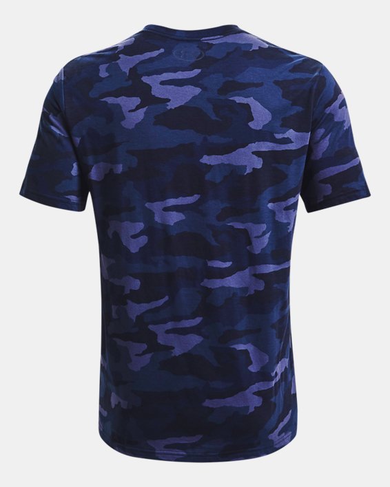 Men's UA Camo Performance Cotton Collegiate Sideline T-Shirt, Blue, pdpMainDesktop image number 4